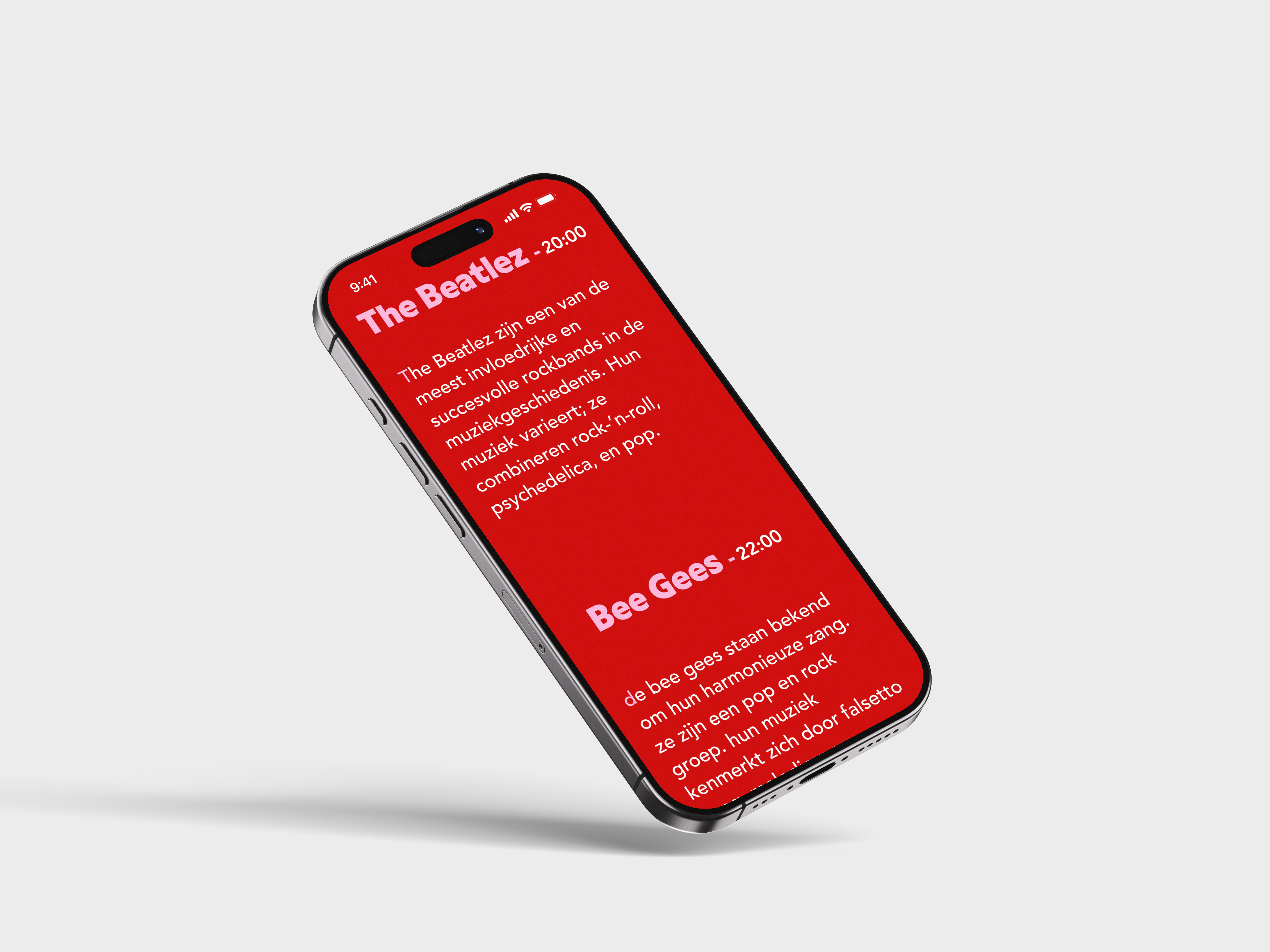 Beezzz mobile phone mockup